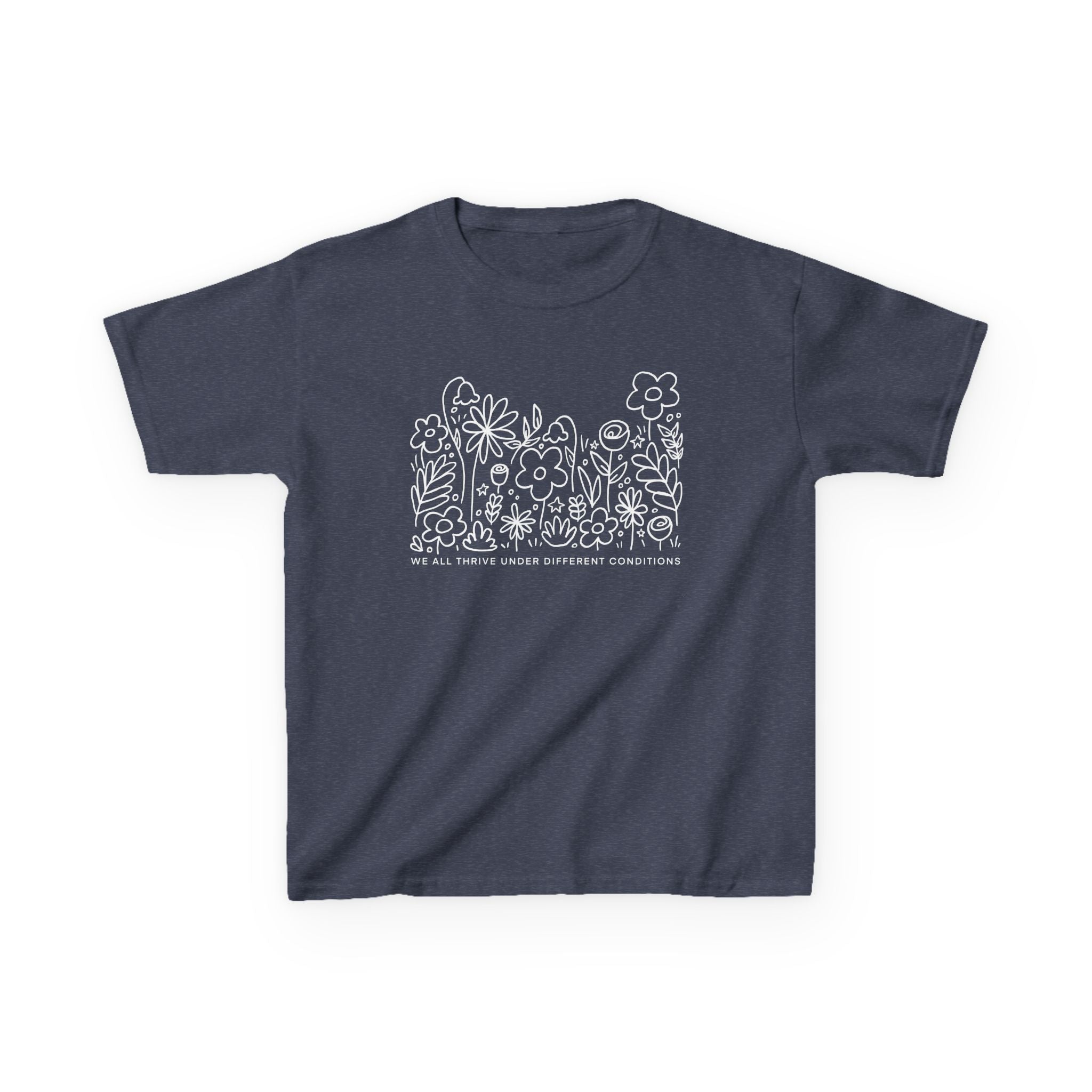 Thrive in Different Conditions — Cute Garden Graphic Children's T‑Shirt