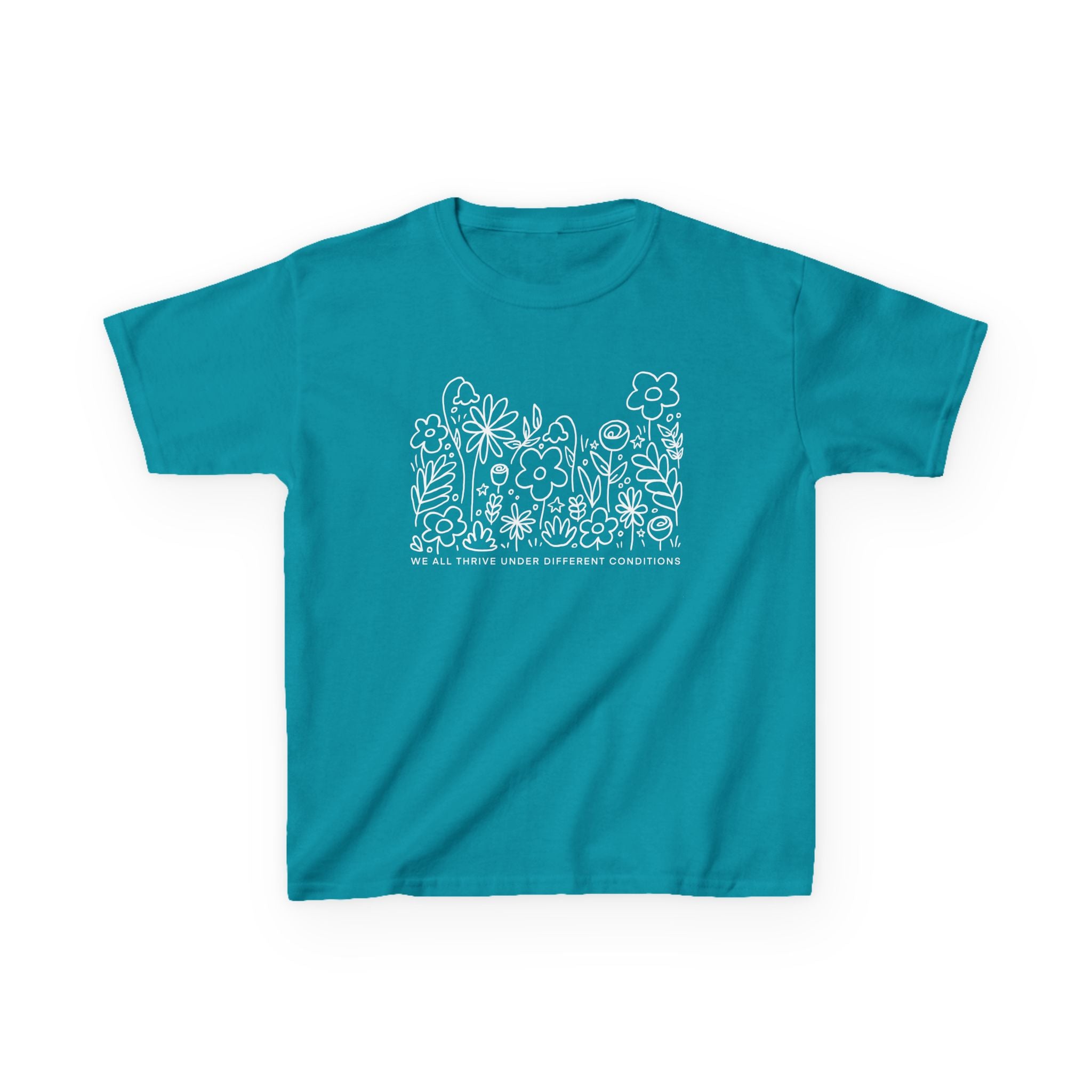 Thrive in Different Conditions — Cute Garden Graphic Children's T‑Shirt