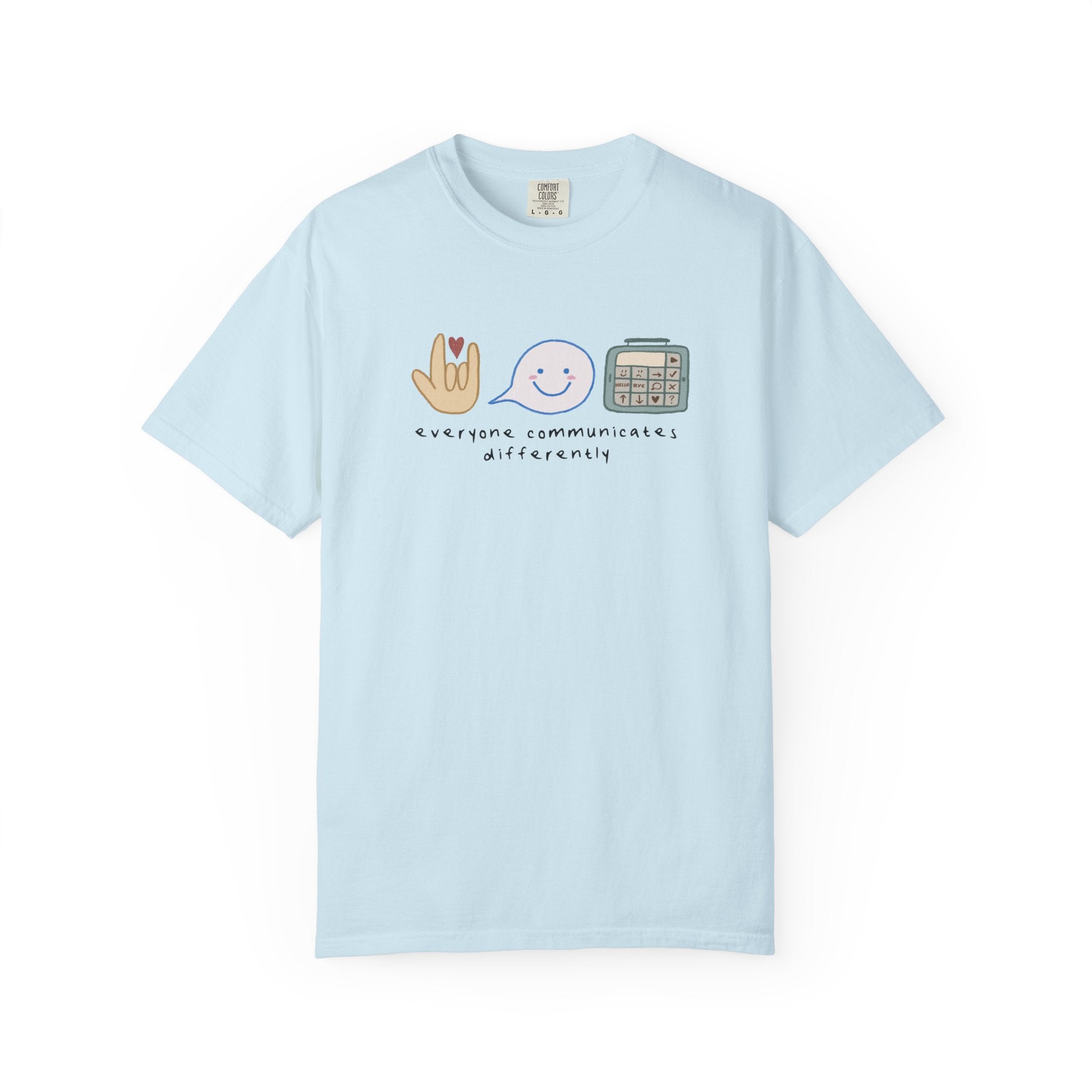 Inclusive Communication T-Shirt — Speech, Sign & AAC Support Tee