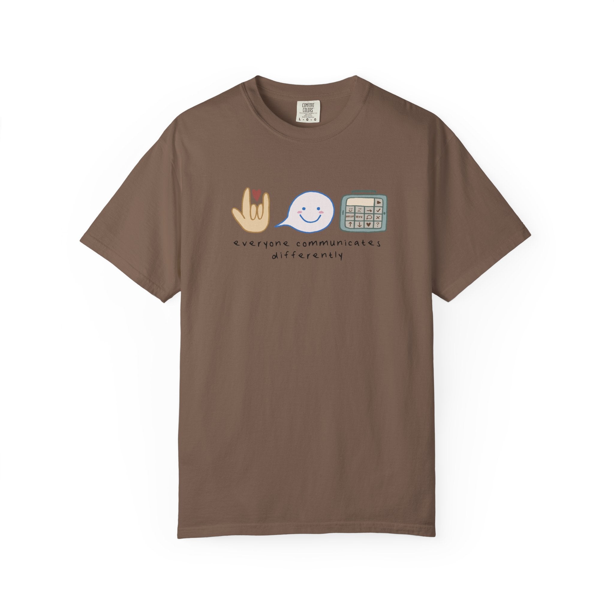 Inclusive Communication T-Shirt — Speech, Sign & AAC Support Tee