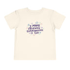 Toddler Tee — "I Make Friends Everywhere I Go" Cute Pastel Kids T‑Shirt