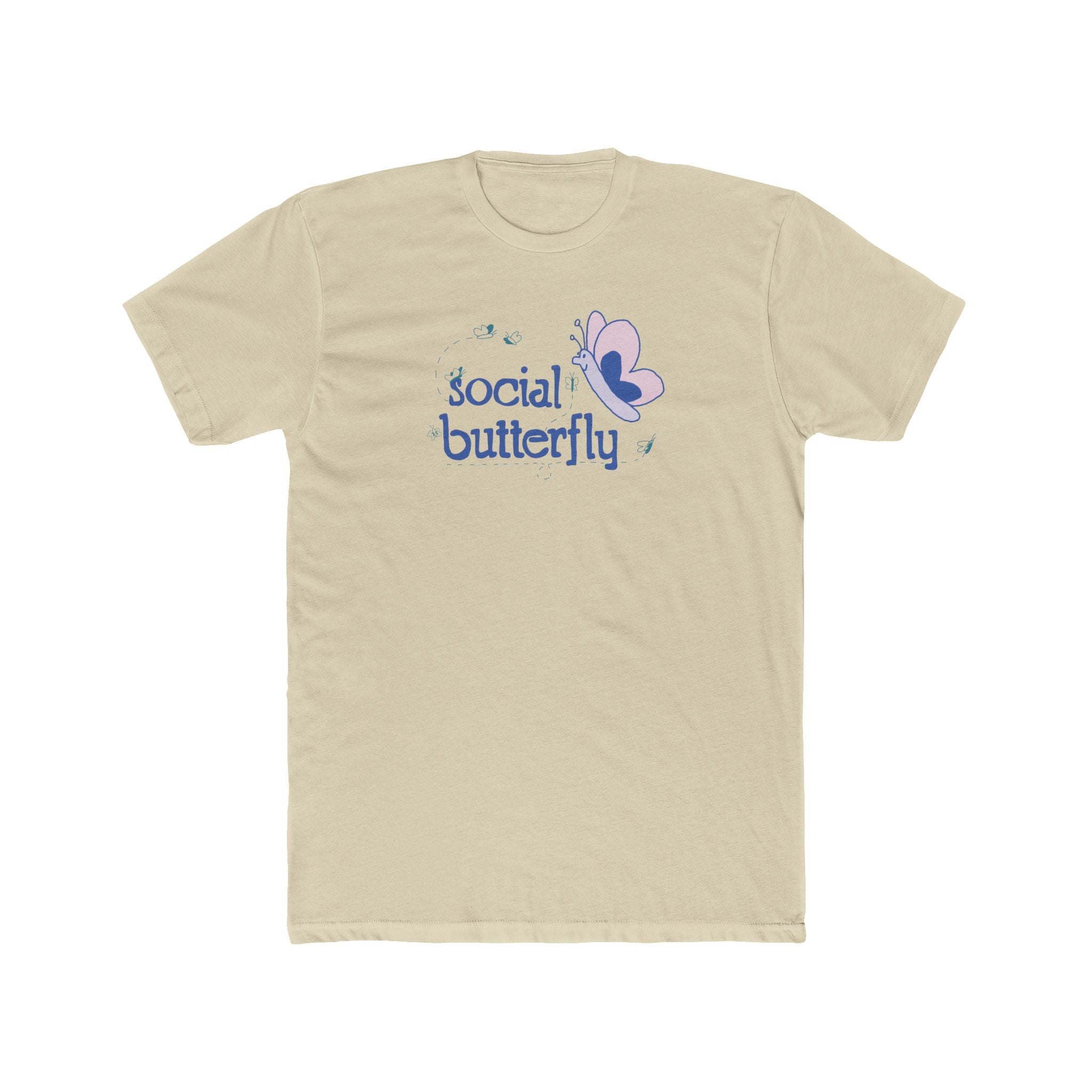 Social Butterfly T-Shirt – Cute Pastel Butterfly Graphic Tee