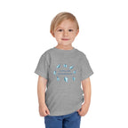 Toddler Tee — "Celebrate Neurodiversity" Blue Butterfly Kids Shirt