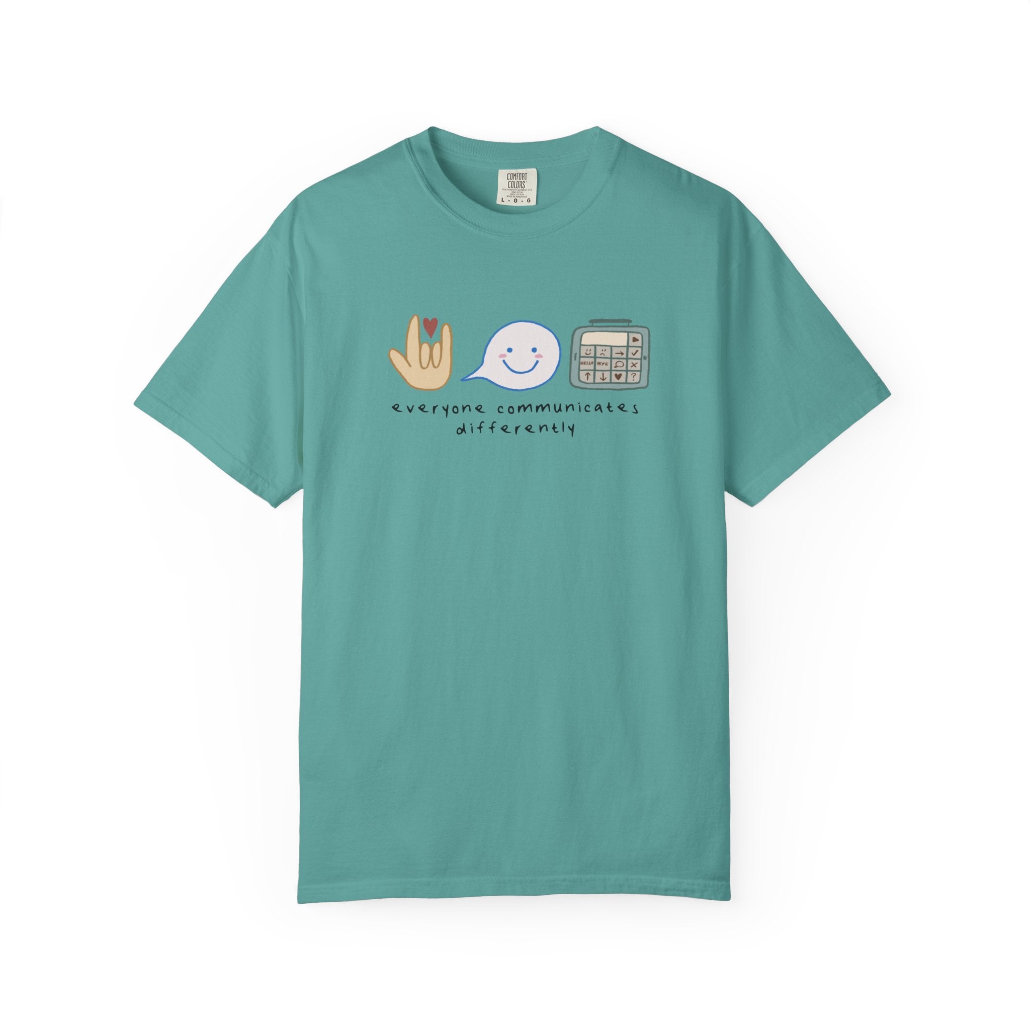 Inclusive Communication T-Shirt — Speech, Sign & AAC Support Tee