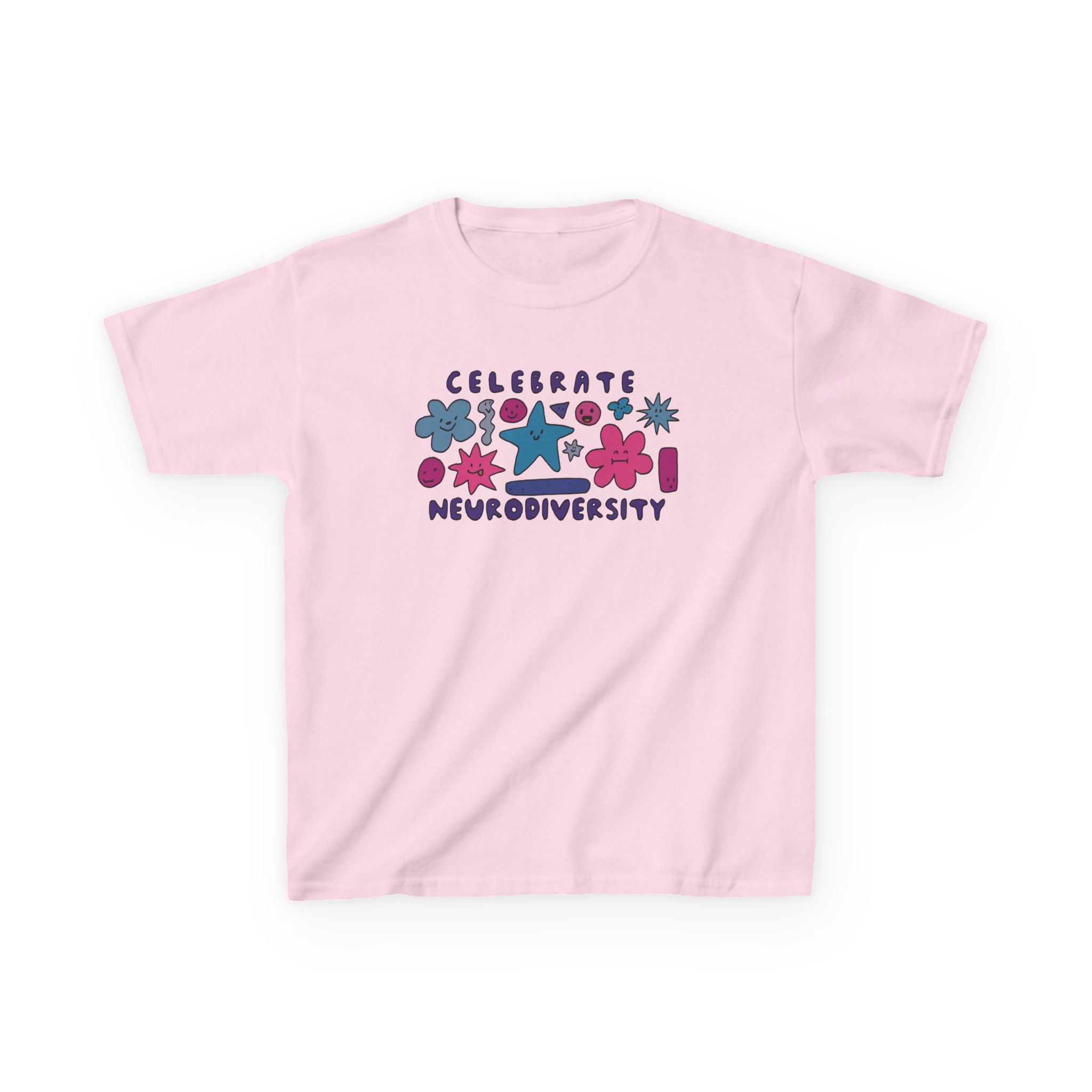 Celebrate Neurodiversity Kids T‑Shirt — Colorful Inclusive Autism Awareness Tee