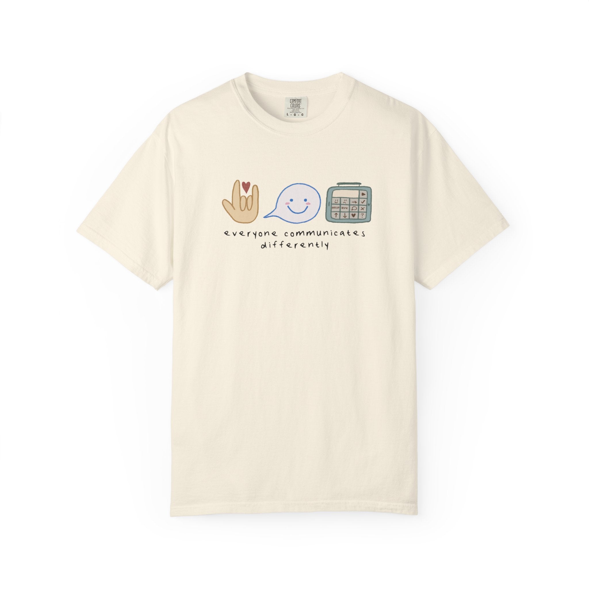 Inclusive Communication T-Shirt — Speech, Sign & AAC Support Tee