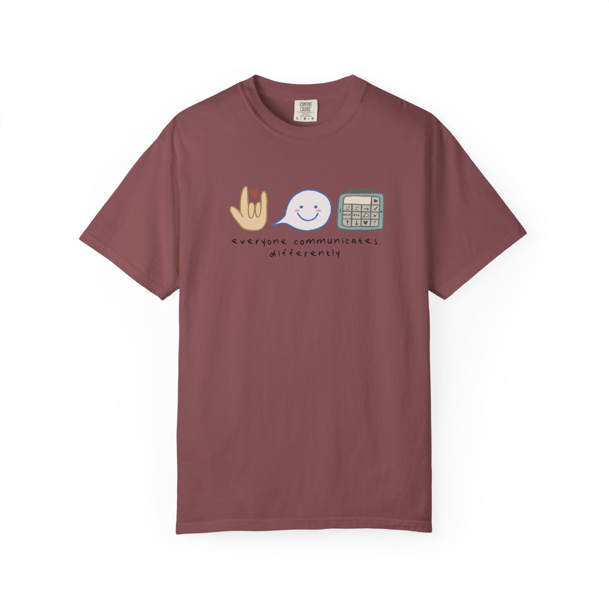 Inclusive Communication T-Shirt — Speech, Sign & AAC Support Tee