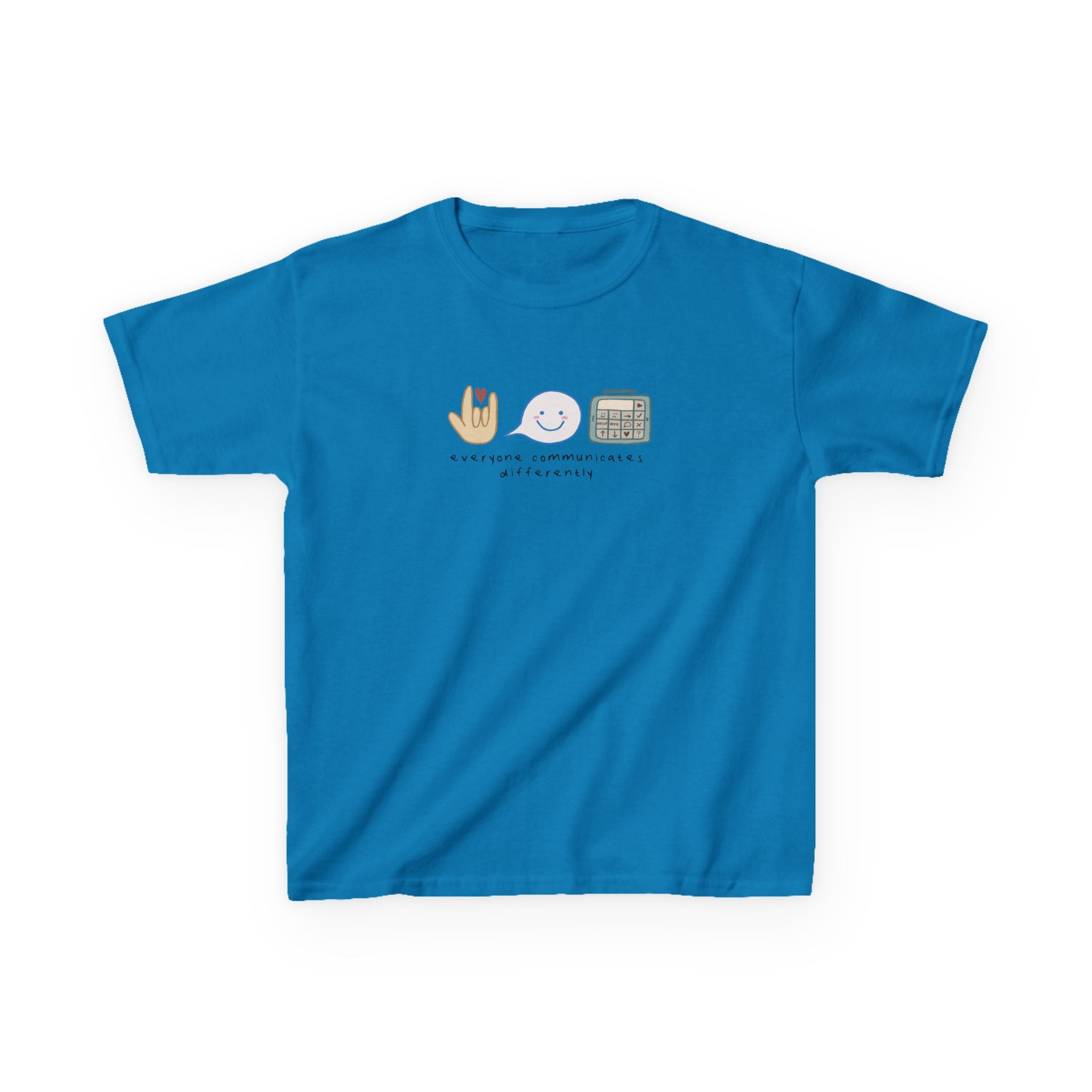 Kids Tee — "Everyone Communicates Differently" Inclusive Communication Design