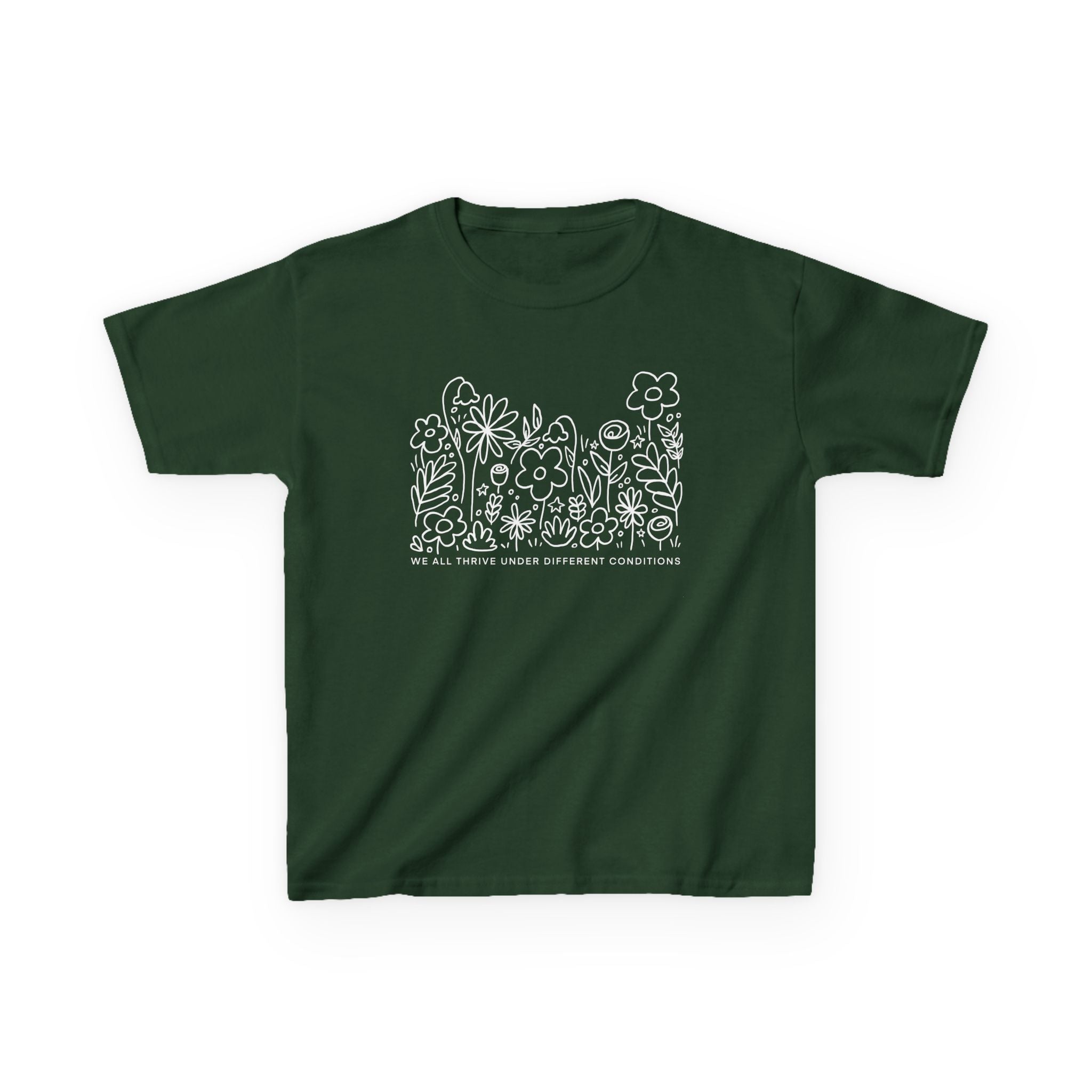 Thrive in Different Conditions — Cute Garden Graphic Children's T‑Shirt