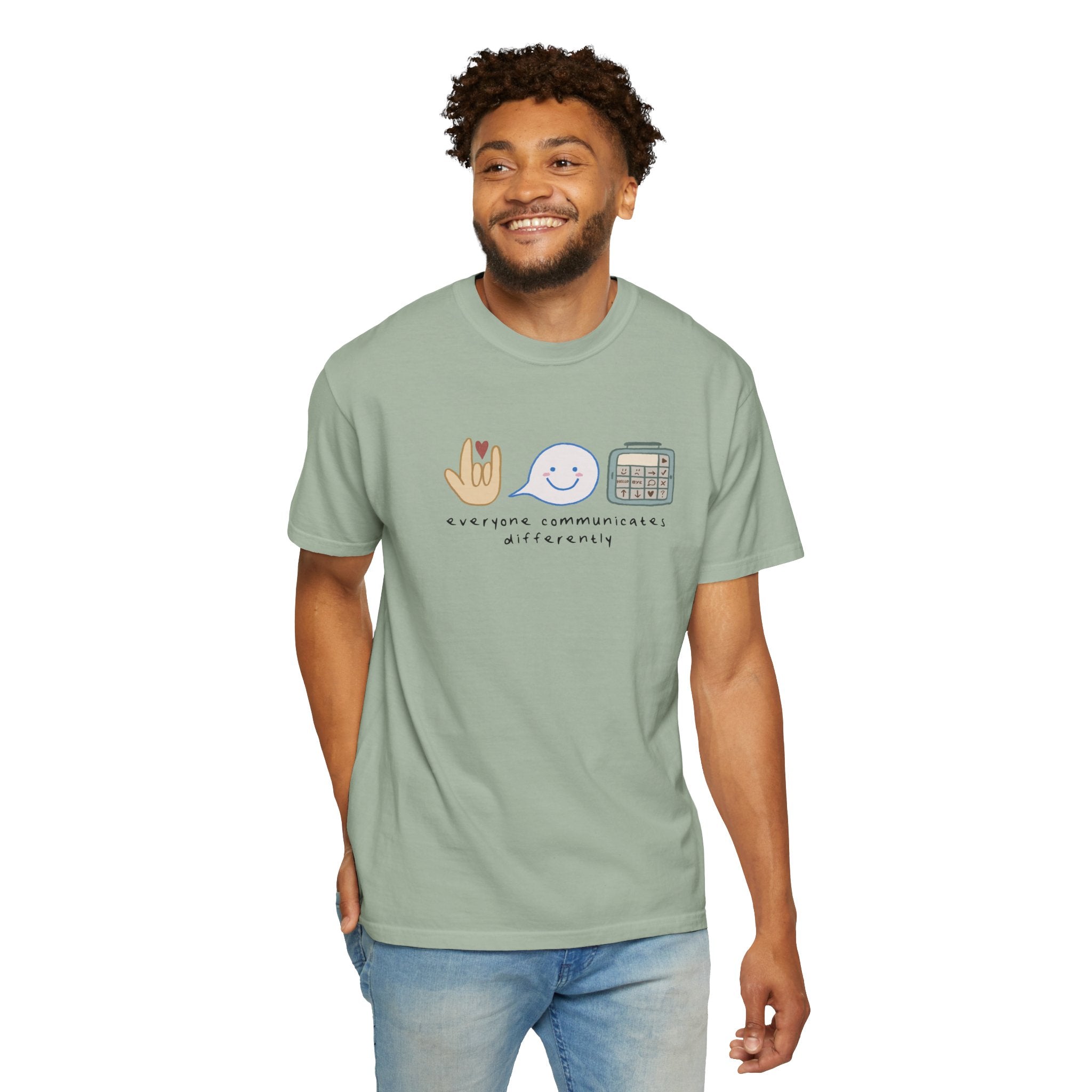 Inclusive Communication T-Shirt — Speech, Sign & AAC Support Tee