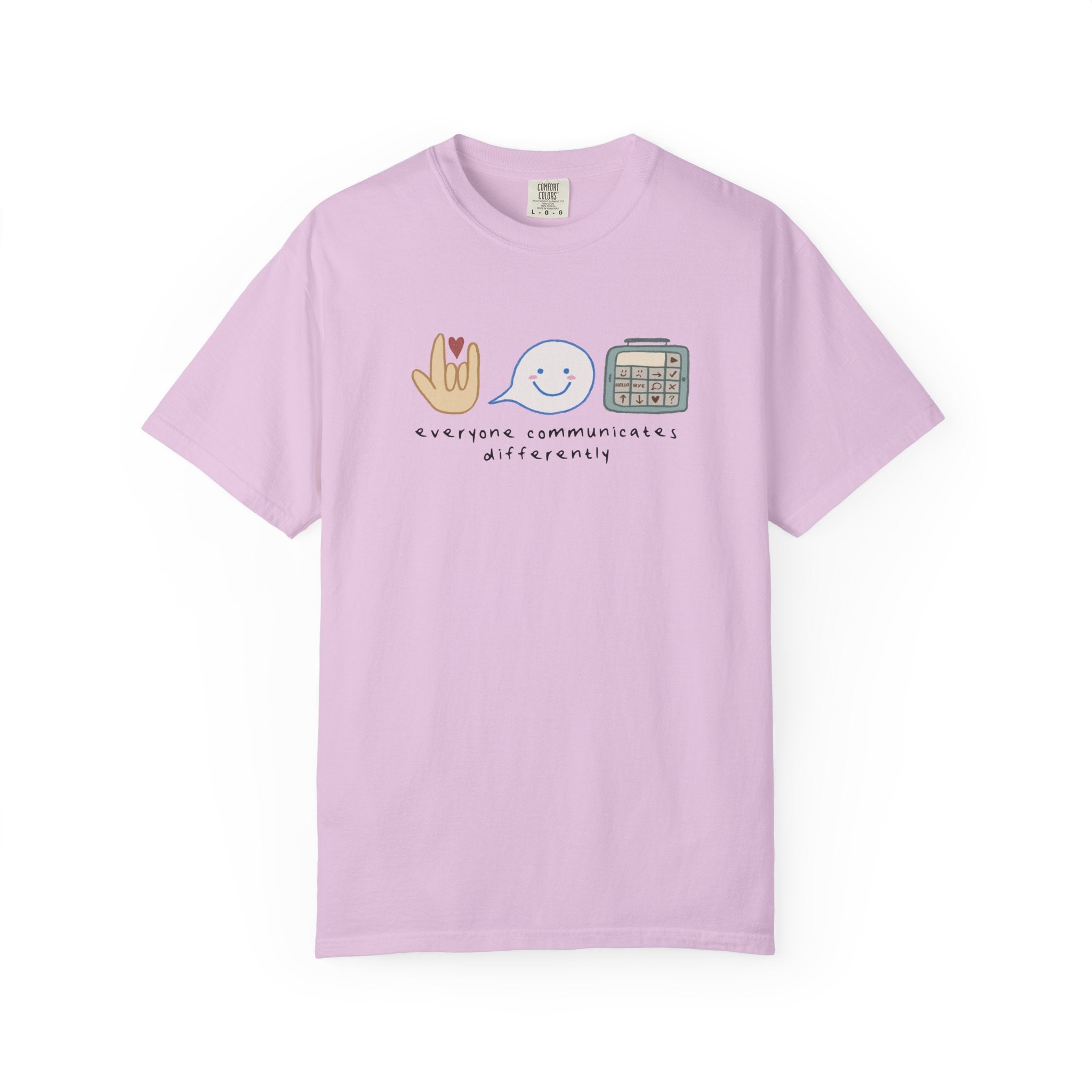 Inclusive Communication T-Shirt — Speech, Sign & AAC Support Tee