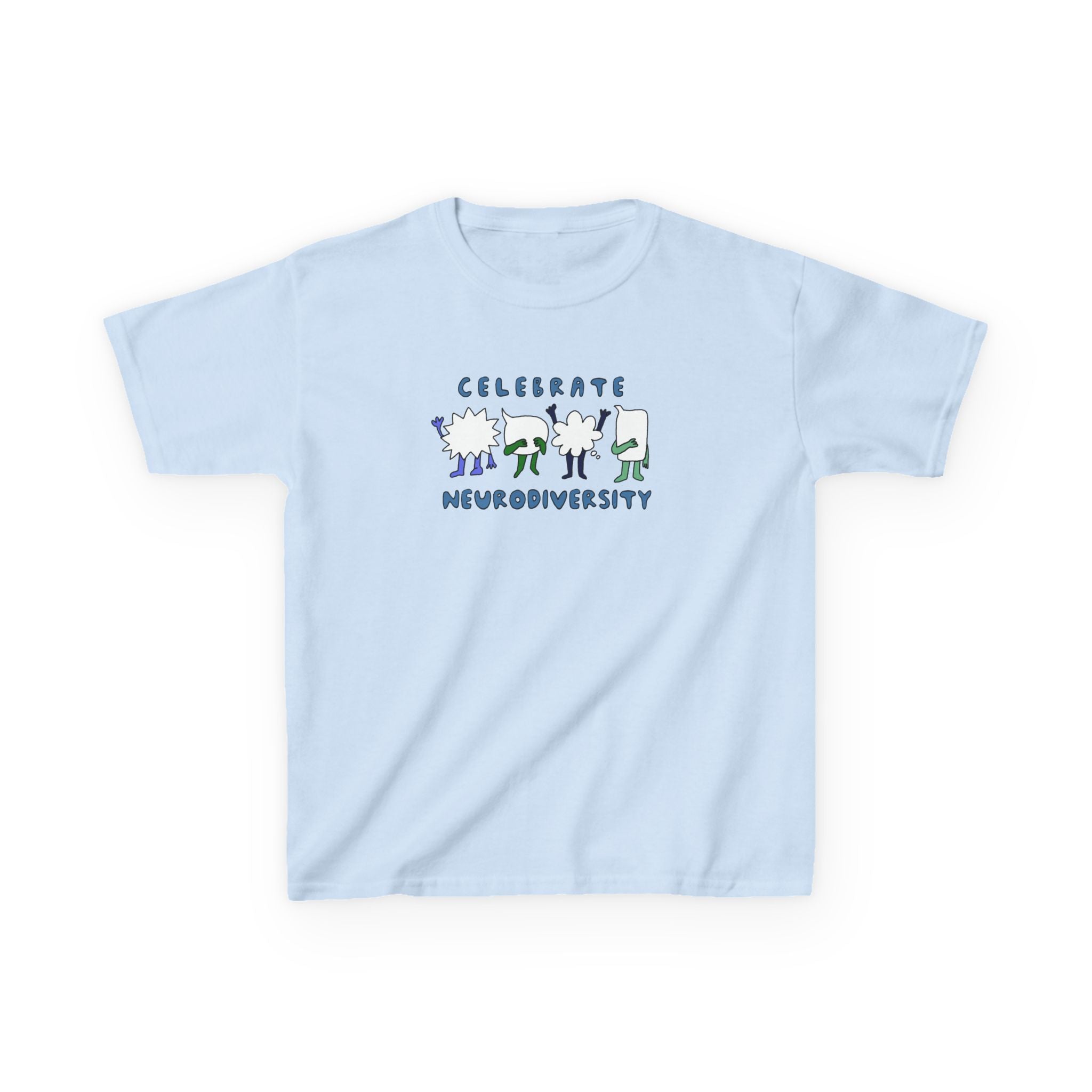Kids Tee — Celebrate Neurodiversity: Speech Bubble Characters