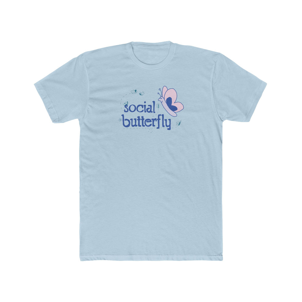 Social Butterfly T-Shirt – Cute Pastel Butterfly Graphic Tee