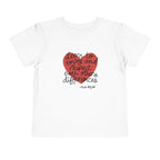 Toddler Tee - "Learn to Enjoy and Respect Each Other’s Differences" Heart Graphic
