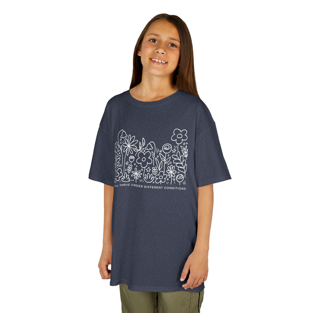 Thrive in Different Conditions — Cute Garden Graphic Children's T‑Shirt
