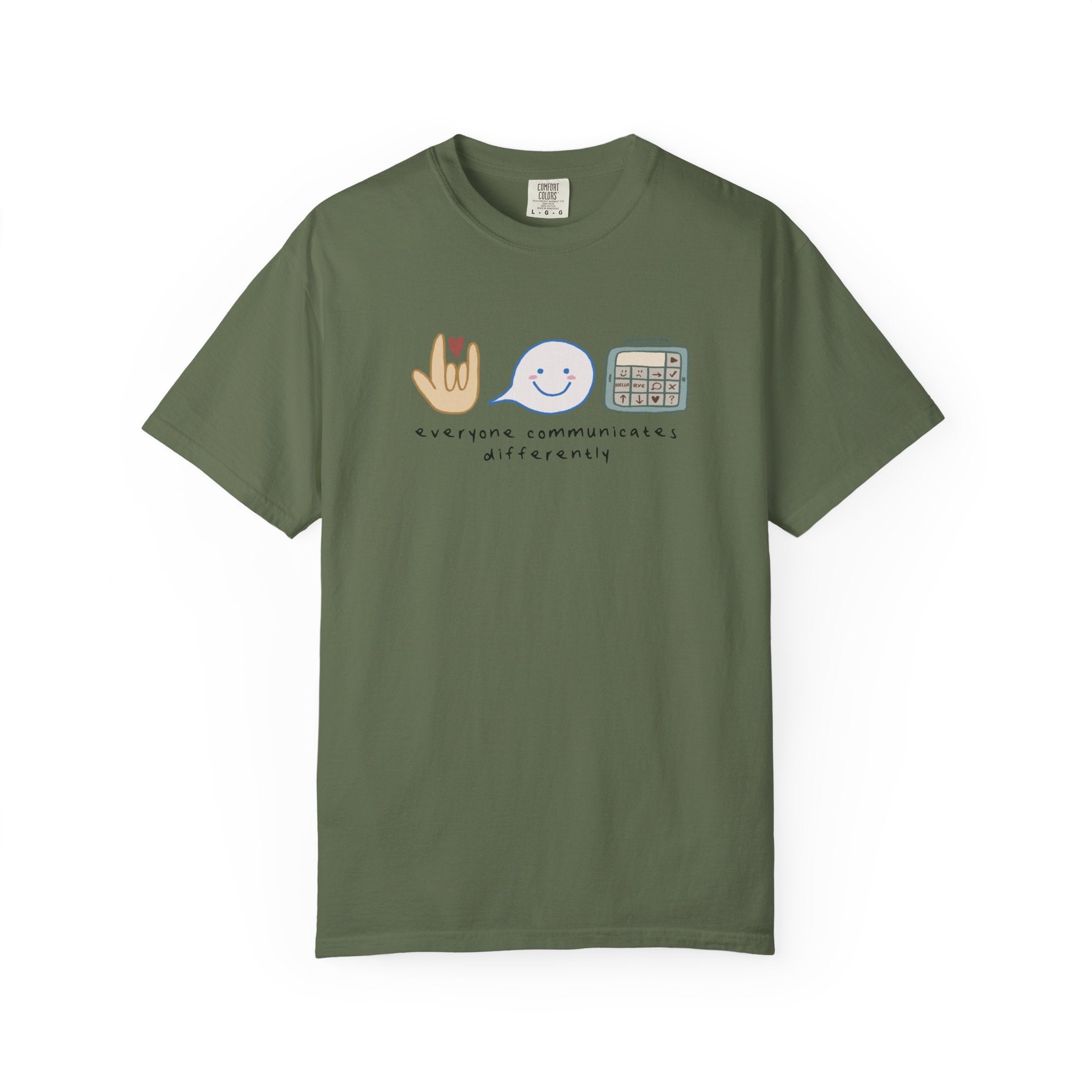 Inclusive Communication T-Shirt — Speech, Sign & AAC Support Tee