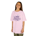 Kids Tee — "I Make Friends Everywhere I Go" Cute Playful Graphic T-Shirt