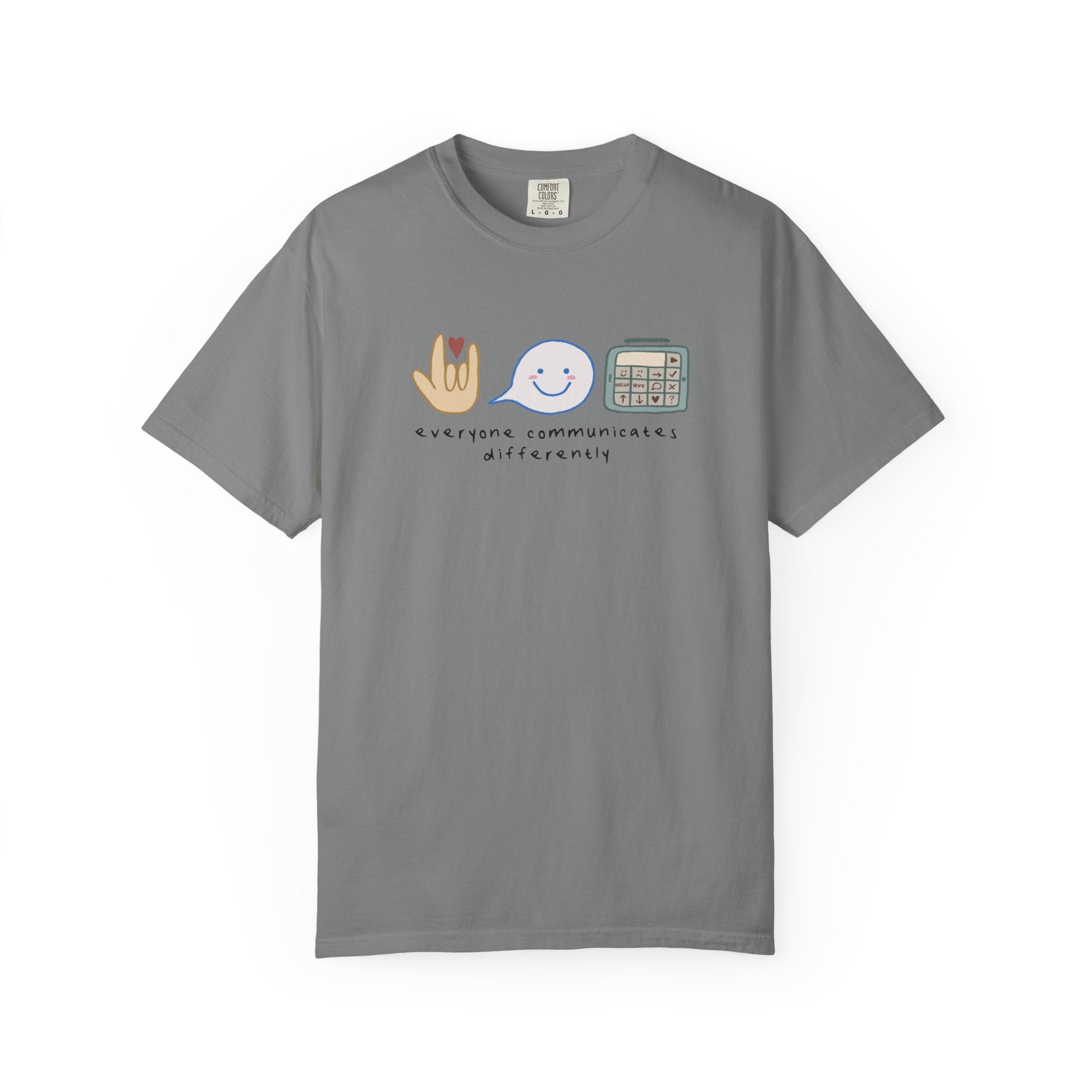Inclusive Communication T-Shirt — Speech, Sign & AAC Support Tee