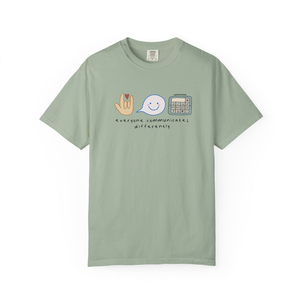 Inclusive Communication T-Shirt — Speech, Sign & AAC Support Tee