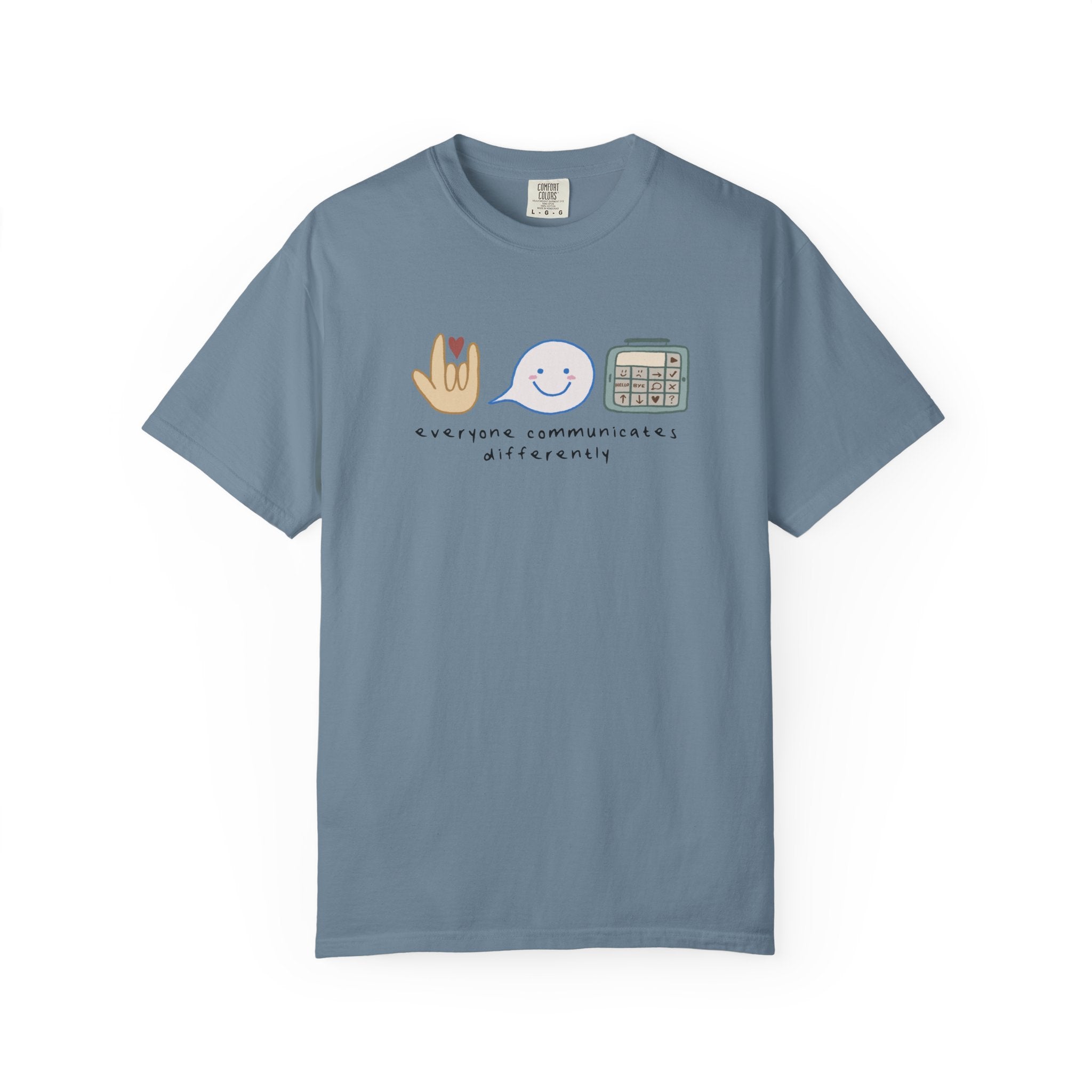 Inclusive Communication T-Shirt — Speech, Sign & AAC Support Tee