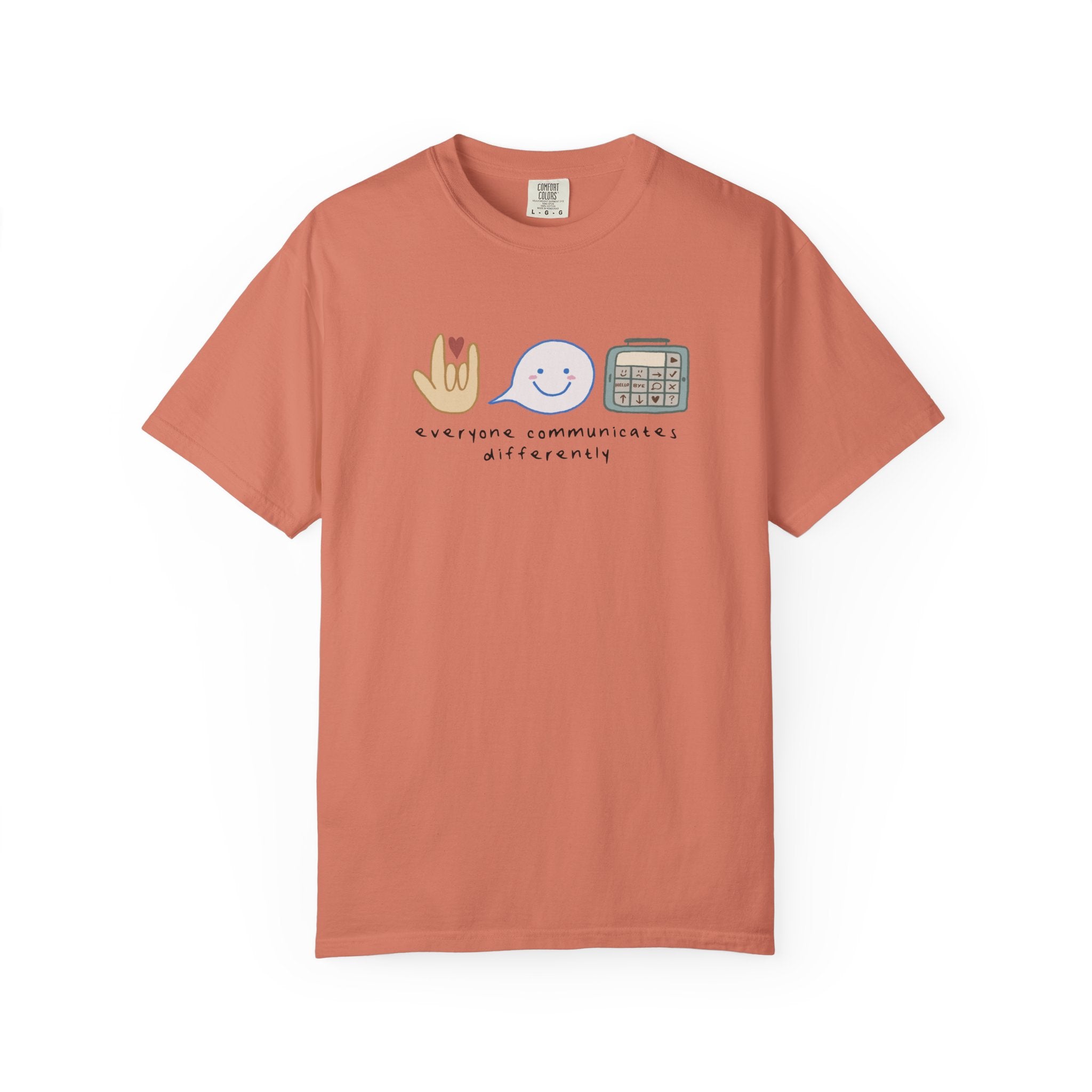 Inclusive Communication T-Shirt — Speech, Sign & AAC Support Tee