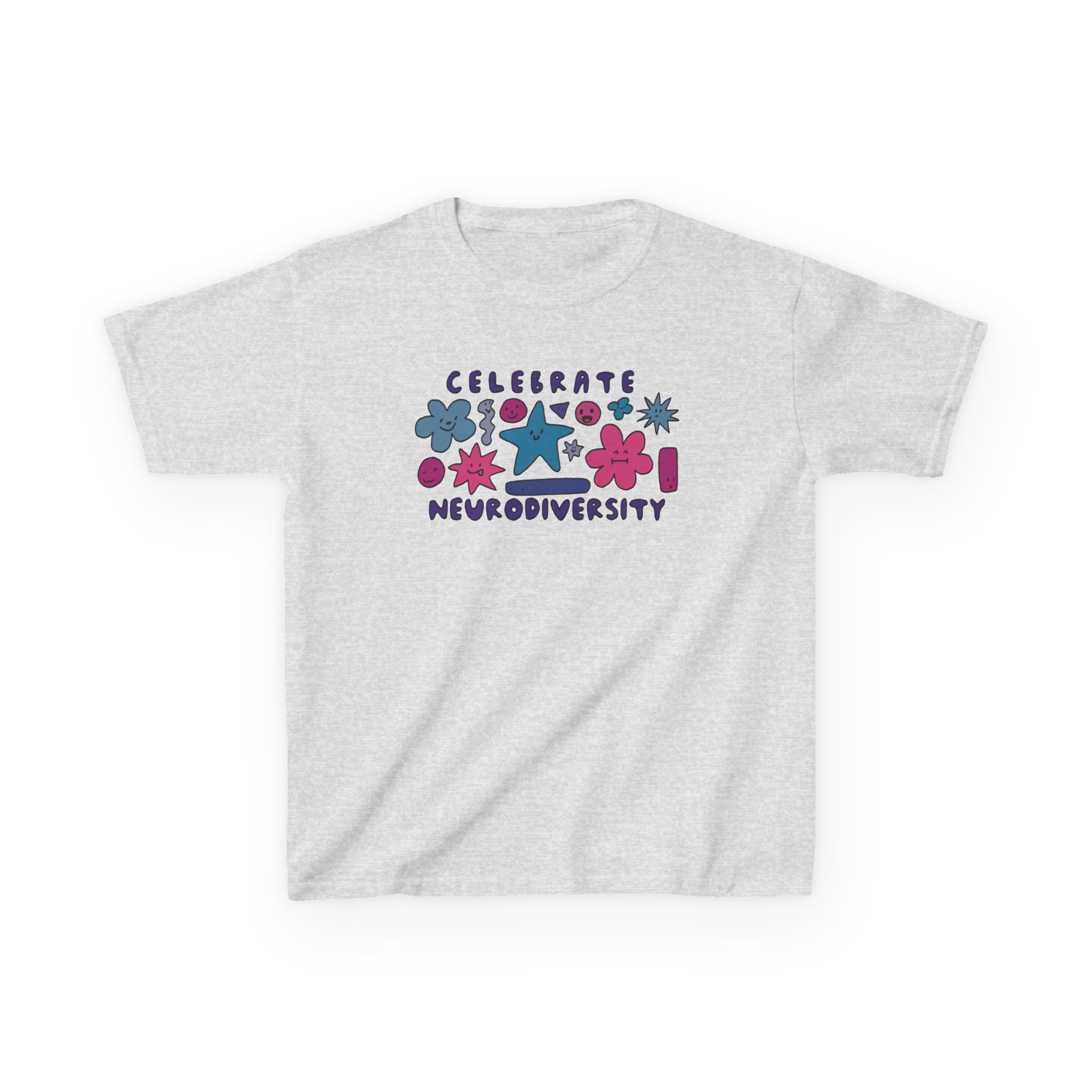 Celebrate Neurodiversity Kids T‑Shirt — Colorful Inclusive Autism Awareness Tee