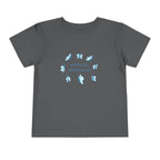 Toddler Tee — "Celebrate Neurodiversity" Blue Butterfly Kids Shirt